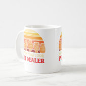 Funny Artist Support Your Local Pot Dealer Retro P Koffiemok (Voorkant links)