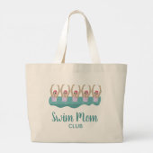 Funny Artistic Synchro Swimming zwemmers Grote Tote Bag (Achterkant)