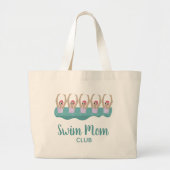 Funny Artistic Synchro Swimming zwemmers Grote Tote Bag (Voorkant)