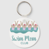 Funny Artistic Synchro Swimming zwemmers Sleutelhanger (Voorkant)