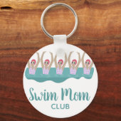Funny Artistic Synchro Swimming zwemmers Sleutelhanger (Voorkant)