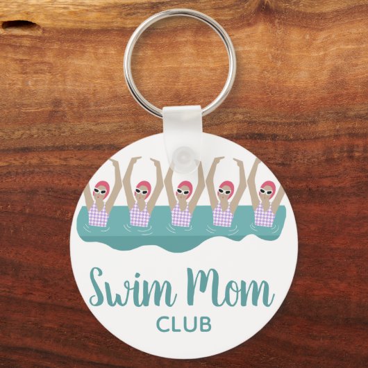 Funny Artistic Synchro Swimming zwemmers Sleutelhanger (Voorkant)