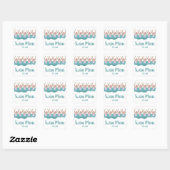 Funny Artistic Synchro Swimming zwemmers Vierkante Sticker (Vel)