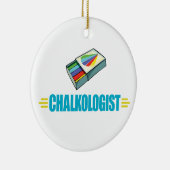 Funny Artist's Chalk Keramisch Ornament (Rechts)