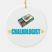 Funny Artist's Chalk Keramisch Ornament (Achterkant)