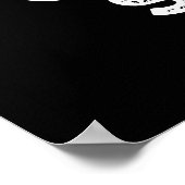 Funny as Shell Funny Seashell Pun Dark BG Poster (Hoek)