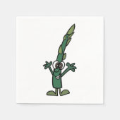 Funny Asparagus Paper Napkins Servet (Voorkant)