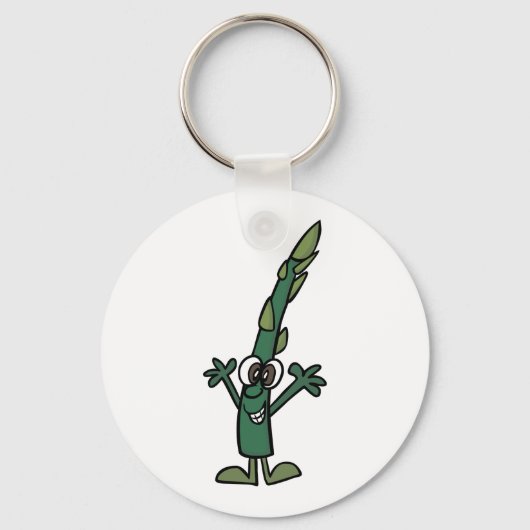 Funny Asparagus Sleutelhanger (Voorkant)