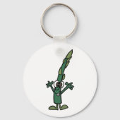 Funny Asparagus Sleutelhanger (Achterkant)