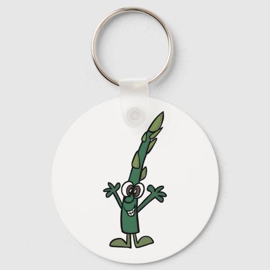 Funny Asparagus Sleutelhanger (Achterkant)
