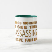 Funny Assassins heeft Mok Meme Gift Mok mislukt (Midden)