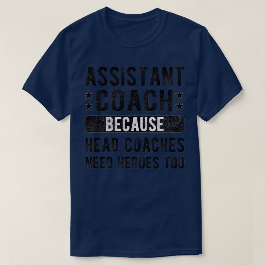 Funny Assistant Coach Sports Assistant Coaching T-shirt (Design voorkant)