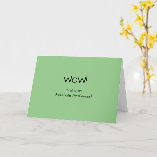 Funny Associate Professor Gefeliciteerd Kaart (Gele Bloem)