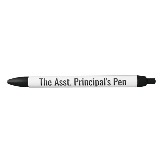 Funny Asst Principal Gift Zwarte Inkt Pen (Voorkant)