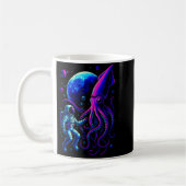 Funny Astronaut And Squid In Underwater Space With Koffiemok (Links)