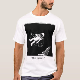 Funny Astronaut Cartoon T-shirt