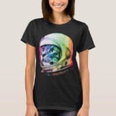 Funny Astronaut Cat & Space Cat T-Shirt (Voorkant)