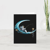 Funny Astronaut Christmas Floral Chinoiserie Space Kaart (Voorkant)