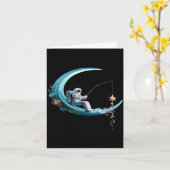 Funny Astronaut Christmas Floral Chinoiserie Space Kaart (Gele Bloem)