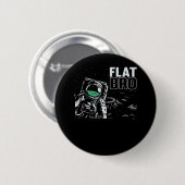 Funny Astronaut Flat Earth Samenzwering Theorische Ronde Button 5,7 Cm (Voorkant /achterkant)