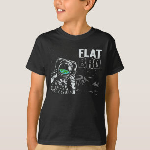 Funny Astronaut Flat Earth Samenzwering Theorische T-shirt