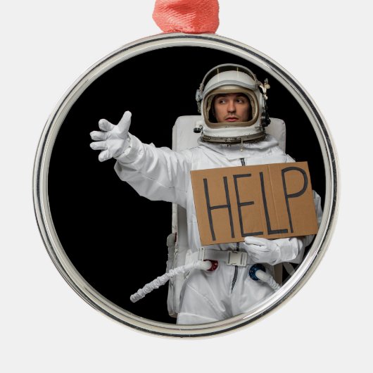 Funny Astronaut Ornament (Voorkant)