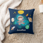 Funny Astronaut Spaceship Boy Gift Kussen (Deken)