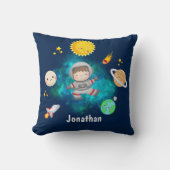 Funny Astronaut Spaceship Boy Gift Kussen (Voorkant)