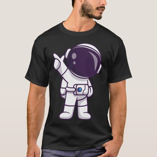 Funny Astronaut T-shirt (Voorkant)