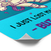 Funny Astronaut verliest in ruimte... ik ben prima Poster (Hoek)