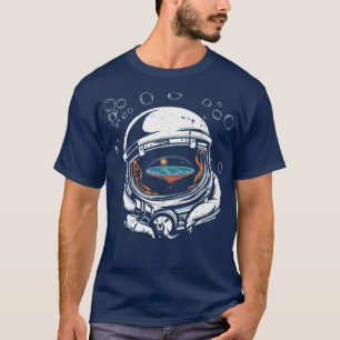 Funny Astronauts met luchtbelletjes complotten T-shirt