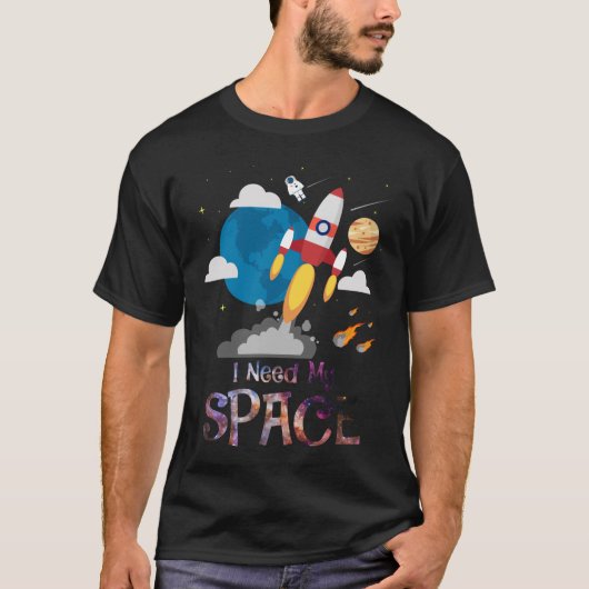 Funny Astronomie Ik heb mijn ruimtetelescoop weten T-shirt (Voorkant)