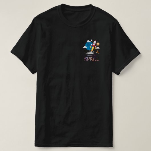 Funny Astronomie Ik heb mijn ruimtetelescoop weten T-shirt (Design voorkant)
