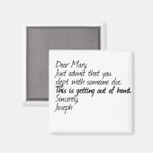 Funny atheïst design magneet (Voorkant / Achterkant)