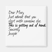 Funny atheïst design magneet (Voorkant)