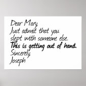 Funny atheïst design poster (Voorkant)