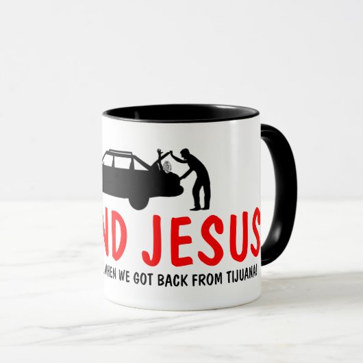 Funny atheist, ik heb Jezus gevonden Mok (Voorkant rechts)