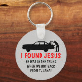 Funny atheist, ik heb Jezus gevonden Sleutelhanger (Voorkant)