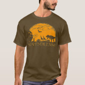 Funny Atheist - Noahs Dilemma T-Rex Tee Shirt (Voorkant)
