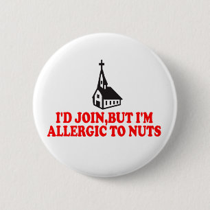 Funny atheist ronde button 5,7 cm