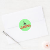 Funny atheist ronde sticker (Envelop)