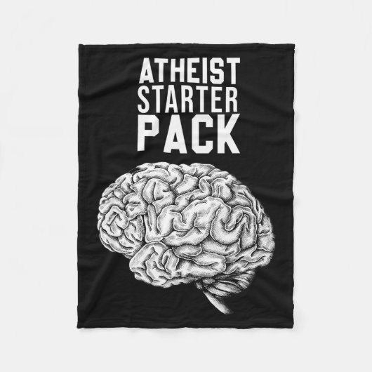 Funny Atheist Starter Pack - Atheist Christian Des Fleece Deken (Voorkant)