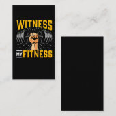 Funny Athlete Gym Workout Dumbbell Humor Visitekaartje (Voorkant / Achterkant)