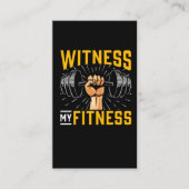 Funny Athlete Gym Workout Dumbbell Humor Visitekaartje (Voorkant)