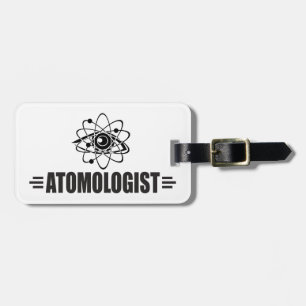 Funny Atom Bagagelabel