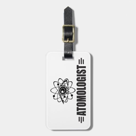 Funny Atom Bagagelabel (Voorkant verticaal)