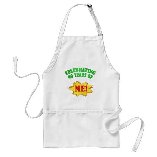 Funny Attitude 90th Birthday Gifts Standaard Schort (Voorkant)