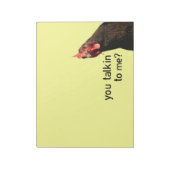 Funny Attitude Chicken Notitieblok (Linkerzijde)