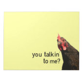 Funny Attitude Chicken Notitieblok (Voorkant)