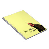 Funny Attitude Chicken Notitieboek (Rechterzijde)
